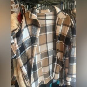 Plaid oversized flannel